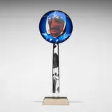 Ann Wolff, Untitled from the Mother series, 1986, blown, etched and painted glass, stone