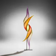Richard Royal, Whimsy from the Aperture series, 2002, hand-blown glass, enameled steel