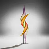 Richard Royal, Whimsy from the Aperture series, 2002, hand-blown glass, enameled steel