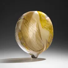 Lino Tagliapietra, Ostuni, 2008, hand-blown glass, partial battuto and inciso surface