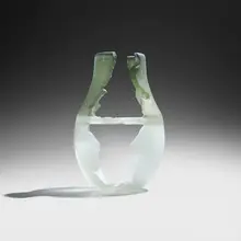 Walter Lieberman and Benjamin Moore, Open vessel, 1980, cast glass