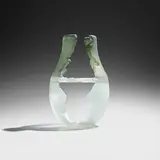 Walter Lieberman and Benjamin Moore, Open vessel, 1980, cast glass