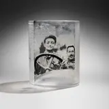 Steffen Dam and Micha Karlslund, Enzo in Orbit, 2017, glass, enamels