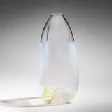 Rachael Woodman, My Heart is not Proud, 2000, hand-blown glass, bisque porcelain, glazed and gilt porcelain