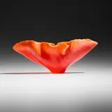 Toots Zynsky, Corallino, filet de verre fused and thermo-formed glass threads