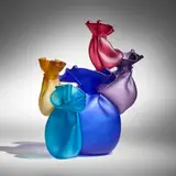 John Littleton and Kate Vogel, Imago from the Acro Bags series, 1999, hand-blown glass