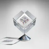 Jon Kuhn, Quark, 2007, ground, polished, and laminated glass, stainless steel