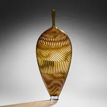Dante Marioni, Tall Mosaic vase, 2023, hand-blown glass
