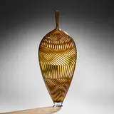 Dante Marioni, Tall Mosaic vase, 2023, hand-blown glass