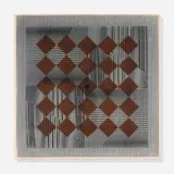 Reginald H. Neal, 25 Copper Squares, 1967, Lucite and metal construction