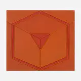 Peter Stroud, Orange Circumvent II, 1964, emulsion on Masonite