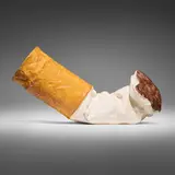 Claes Oldenburg, Fagend Study, cast aluminum hand-painted with enamel