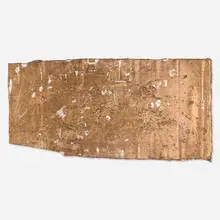 Franz West, Untitled (Karton Silber), 1989, cardboard with applied gesso and silver color