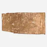 Franz West, Untitled (Karton Silber), 1989, cardboard with applied gesso and silver color
