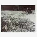 The Bruce High Quality Foundation, Hooverville, 2011, screenprint and acrylic on canvas