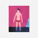 Katherine Bradford, Wader Crimson, 2017, acrylic on canvas