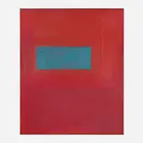 Esteban Vicente, Red, 1974, oil on canvas