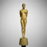 Robert Graham, Petra #2, 1993, oil painted bronze