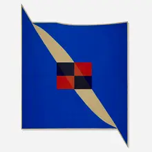 Union Square #6 by Harvey Quaytman, 1982, pigment and oil on canvas, sold May 2026