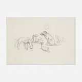 Charles Avery, Untitled (Dogs), 2004, graphite on paper