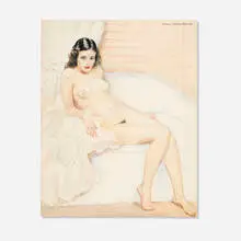 Frank Stanley Herring, Madeline, watercolor on paper