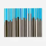 Brian Alfred, Linear Cityscape, 2001, collage on paper