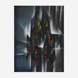 Untitled by Leonardo Nierman, oil on Masonite, sold Jun 2025