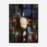 Mirage by Leonardo Nierman, oil on Masonite, sold Jun 2025