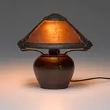 Dirk Van Erp, Rare and Early Bean Pot boudoir lamp