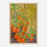 Love Apples by Edna Boies Hopkins, c. 1910, woodcut in colors, sold Apr 2025