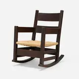 Gustav Stickley, Early Thornden arm rocker, model 2637
