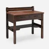 Early library table desk by Gustav Stickley, sold Apr 2025