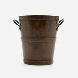 attribution Benedict Studios, Champagne bucket, c. 1906, handwrought copper and brass