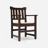 Gustav Stickley, Early U-back armchair, model 1292