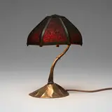 Henry G. Cleaveland, Boudoir lamp with stylized flowers