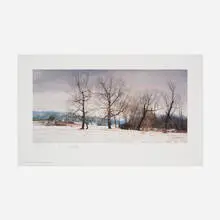 Peter Sculthorpe, Man with a Fire, 1997, offset lithograph in colors