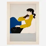 Will Barnet, The Book (from the 1776 USA 1976: Bicentennial Prints portfolio), 1975, screenprint in colors on white wove paper