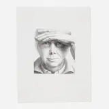 George Tooker, Self-Portrait I, 1984, lithograph