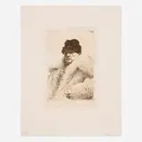 Anders Zorn, Self-Portrait, 1916, etching