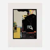 Lockwood Dennis, Locks, 1995, woodcut in colors