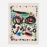 Philadelphia Museum of Art exhibition poster by Joan Miró, 1966, lithograph in colors on Arches, sold Mar 2025