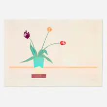 Ed Baynard, Untitled (Vase of Tulips), 1978, aquatint in colors