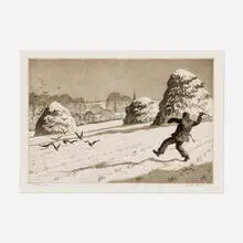 Martin Lewis, Angry Man, 1935, drypoint and sandpaper ground