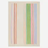 Gene Davis, Royal Curtain, 1980, screenprint in colors on Arches