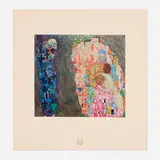 Gustav Klimt, Tod und Leben (from the An Aftermath portfolio), 1931, collotype in colors on Chine-collé laid to wove paper