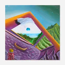 Keep me alive by Larissa De Jesús Negrón, 2021, oil on canvas, sold Feb 2026