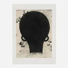 Martin Puryear, Untitled (from The MoCA Portfolio), 1999, etching and aquatint with chine-collé on BFK Rives