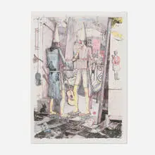 William T. Wiley, Mr. Unpopular, 1980, lithograph in colors