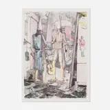 William T. Wiley, Mr. Unpopular, 1980, lithograph in colors
