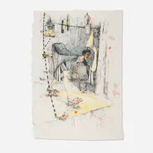William T. Wiley, Mr. Unnatural (State II), 1976, lithograph in colors
